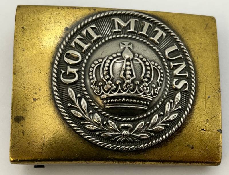 lot 145 image: WWI Imperial Prussian Brass Belt Buckle