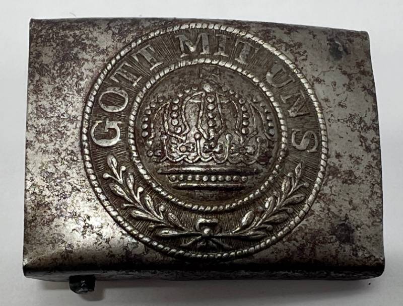 lot 146 image: WWI Imperial Prussian Steel Belt Buckle