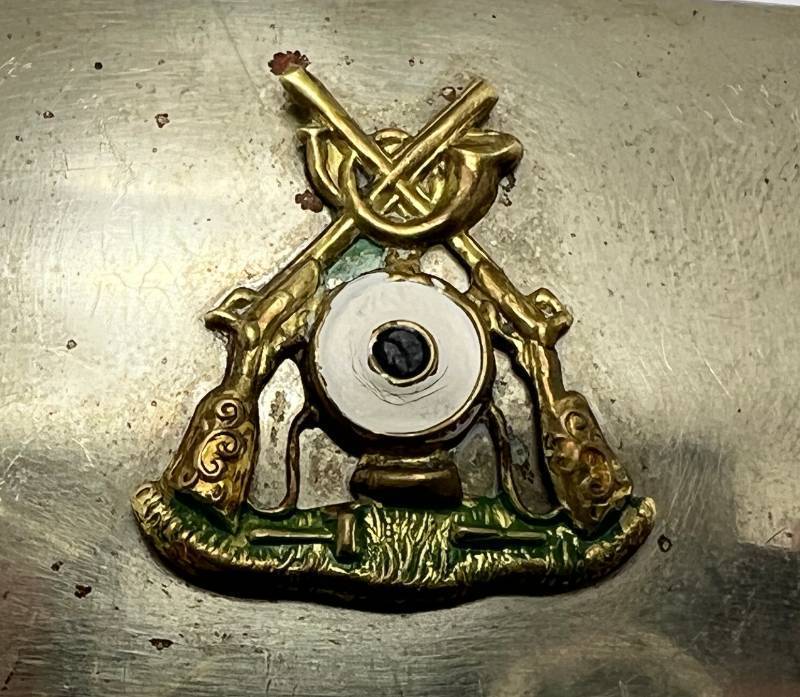 lot 160 image: Vintage Rifle Club Belt Buckle