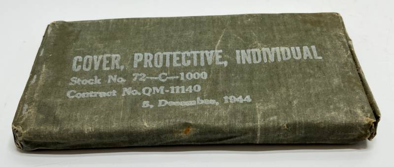 lot 170 image: WWII U.S. Army Issued Cover, Protective, Individual 1944 
