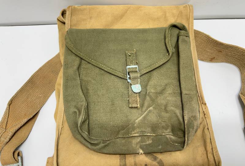 lot 61 image: WWI Back Pack With Satchel Bag