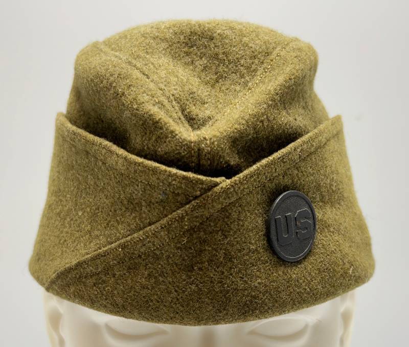 lot 97 image: WWI U.S. Army Overseas Cap Dated Oct. 21 1918 Size 7 18