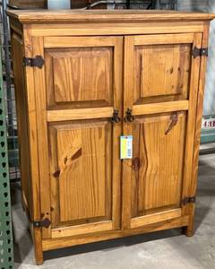 lot 229 image: Solid Wood Cabinet