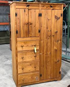 lot 231 image: Wood Wardrobe