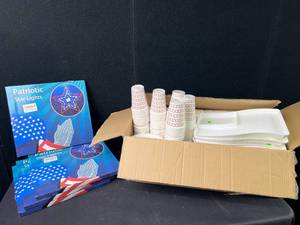 lot 1344 image: July 4th Party Items