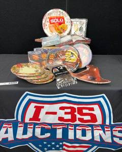 lot 1355 image: SPECIAL OCCASIONS NAPKINS, PLATES ALL SEALED NOS