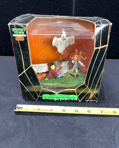 lot 1376 image: NOS LEMAX SPOOKY TOWN BE CAREFUL WHAT YOU WISH FOR TABLE ACCENT 2007