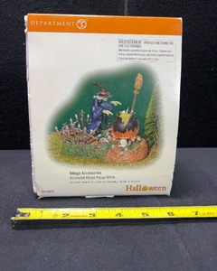 lot 1379 image: DEPT 56 VILLAGE ACCESSORIES ANIMATED HOCUS POCUS WITCH