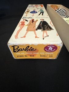 lot 3 image: Vintage Barbie Stock No. 850 Blonde Bubble Cut with Box