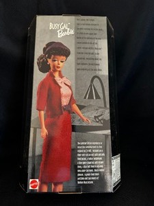 lot 15 image: Limited Edition Reproduction Original 1960 Fashion and Doll New in Box Busy Gal Barbie 1995