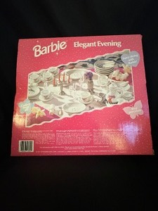lot 34 image: Barbie Elegant Evening Childs Tea Set New in Box 1997