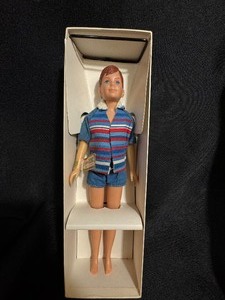 lot 67 image: Vintage 1964 Barbie Skippers Friend Ricky Doll 1090 in Original Box and Outfit