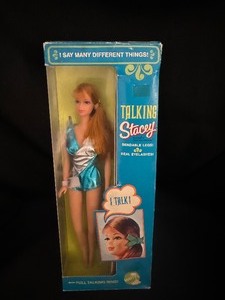 lot 81 image: Vintage Talking Stacey in Box with Bendable Legs and Real Eyelashes 1969