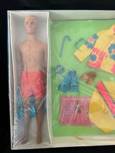 lot 128 image: Malibu Ken in Surfs Up Gift Set, Sears Exclusive, 1971.