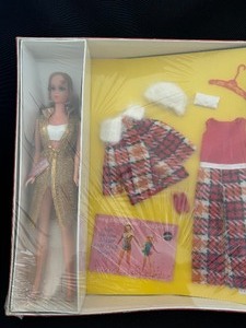 lot 131 image: Vintage talking Barbie perfectly plaid in Box.