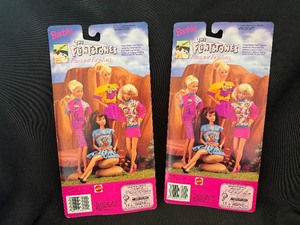 lot 137 image: Mattel 68055 Barbie The Flint stones Fun Wear Fashions Clothing Collectible NIP Lot of two.