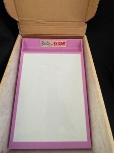 lot 141 image: Vintage 1965 Barbie & Skipper Electric Drawing Set with 12 Traceable Sheets.