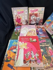 lot 146 image: Lot of 11 Barbie Little Golden Books In Used Condition.