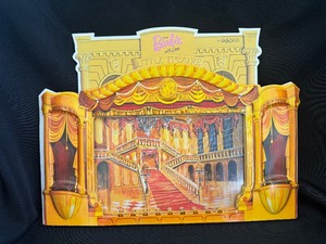 lot 167 image: Enesco Barbie Little Theatre stage Backdrop.