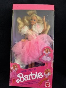 lot 183 image: Barbie Home Pretty Doll w Changing Gown for Every Room 1990 Mattel #2249 NRFB.