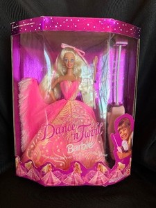 lot 227 image: 1994 Vintage Mattel Dance N Twirl Barbie Doll With Remote in Original Box.