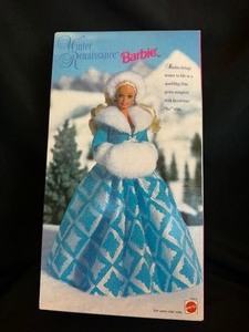 lot 233 image: Winter Renaissance Barbie Doll Evening Elegance Series Mattel #15570 1996.