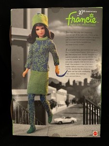 lot 281 image: Barbie Francie 30th Anniversary Reproduction 14608 Mattel 1966 - 1996