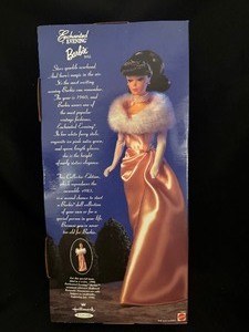 lot 367 image: 1995 Mattel 1960 Reproduction Brunette Enchanted Evening Barbie #15407 NIB.