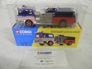 CORGI CLASSICS - LIMITED EDITION #4046 of 5500 150 Scale DIE-CAST NAPA COUNTY MACK CF PUMPER #52003 - IN BOX - WITH COA - GREAT PIECE - SEE PICTURES