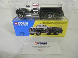 CORGI CLASSICS - LIMITED EDITION #3206 of 5000 150 Scale DIE-CAST ELKRIDGE-MACK B PUMPER #52401 - IN BOX - WITH COA - GREAT PIECE - SEE PICTURES