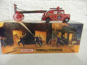MATCHBOX FIRE ENGINE SERIES, MODELS OF YESTERYEAR - 1936 LEYLAND CUB FK-7 FIRE ENGINE - With COA - IN BOX - GREAT PIECE - SEE PICTURES