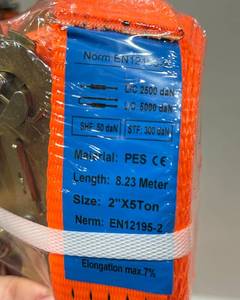 lot 245 image: 2 Ratchet Straps With Hooks (quantity as shown)