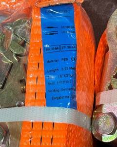 lot 243 image: 1-12 Ratchet Straps with Hooks (quantity as shown)