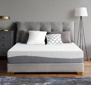 lot 2 image: Olee Sleep Queen Mattress, 10 Inch Gel Memory Foam Mattress, Gel Infused for Comfort and Pressure Relief, CertiPUR-US Certified