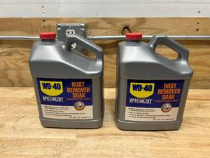 lot 32 image: WD-40 Lot of Jugs of- Rust Remover Soak- 1 gallon each