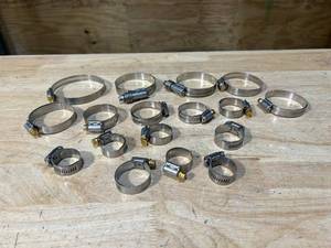lot 64 image: Lot of Various Sized Hose Clamps