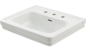 lot 43 image: TOTO LT532.8#01 Promenade 8 CTR 24 Lavatory, 8 Inch Widespread, Cotton White