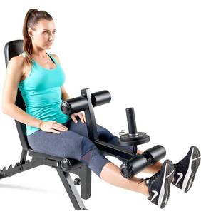lot 93 image: MARCY Adjustable 6 Position Utility Bench with Leg Developer and High Density Foam Padding SB-350