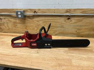lot 22 image: TORO Flex-Force 60-volt Max 16-in Brushless Battery 2.5 Ah Chainsaw (Tool Only)