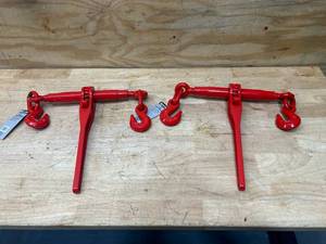 lot 49 image: ULTRA-TOW Lot of 2-  516in. Ratchet Chain Binders  5400-Lb. Load Capacity