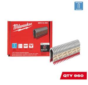 lot 25 image: MILWAUKEE 1-12 in. 9-Gauge Galvanized Staples for M18 FUEL Utility Fencing Stapler (960 Per Box)