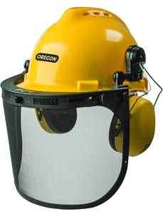 lot 20 image: OREGON Chainsaw Safety Helmet Combination, Includes Helmet, Visor and Ear Protection