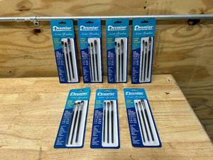 lot 113 image: PREMIER Lot of 7 Packs of- Artist Brushes- Finest Dark Ox Hair