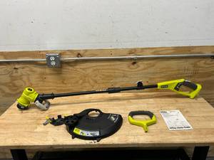 lot 117 image: RYOBI ONE 18V 13 in. Cordless Battery String TrimmerEdger- Tool Only