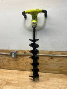 lot 118 image: RYOBI ONE 18V Cordless Earth Auger with 3 in. Bit- Tool Only