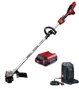 lot 11A image: TORO 60V MAX 14 in. (35.5 cm)  16 in. (40.6 cm) Brushless String Trimmer with 2.5Ah Battery and Charger