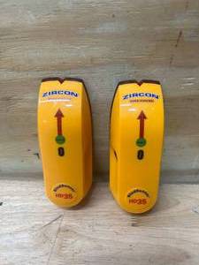 lot 129 image: ZIRCON Lot of 2- StudSensor HD35 Stud Finders