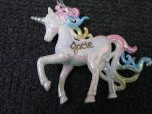 lot 29 image: Personalized Pastel Mane Unicorn Or...
