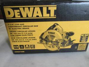 lot 40 image: DeWalt 7.25 15-Amp Corded Electric...