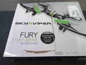 lot 61 image: Sky Viper FURY Stunt Drone open box...
